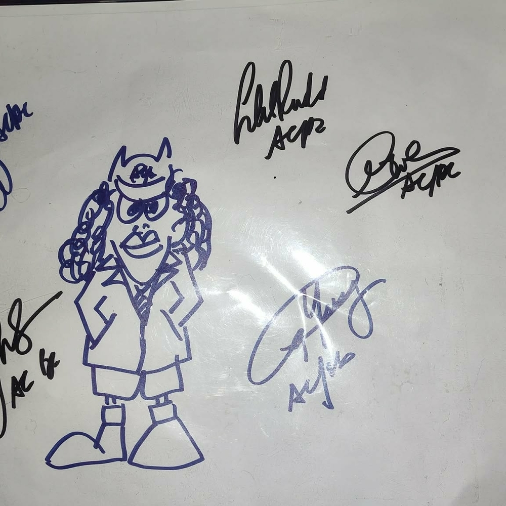 Cartoon Character Drawing on White Background